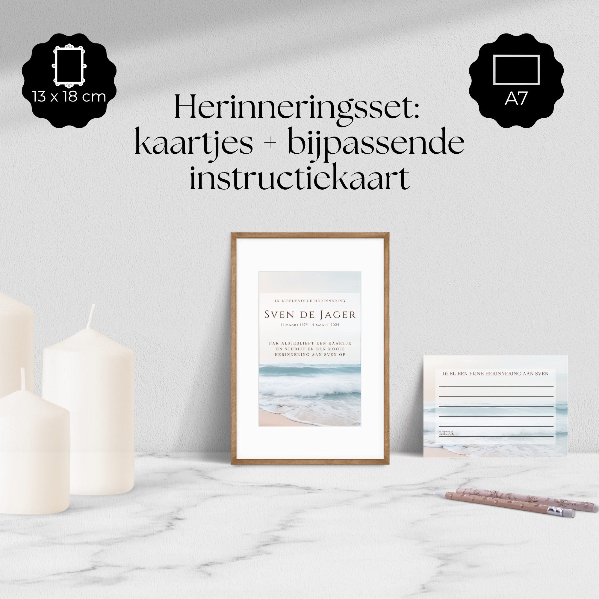 Kaartjes om herinneringen te verzamelen tijdens een afscheid
